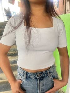 Square Neck Crop Top