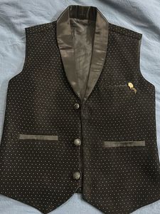 Black Polka Dot Waistcoat