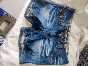 Washed Blue Shorts