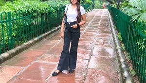 Black Flared Jeans