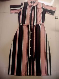 Striped Shirt Dress