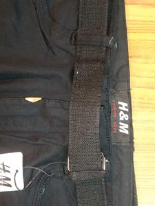 H&amp;M Imported Black Cargo Pants