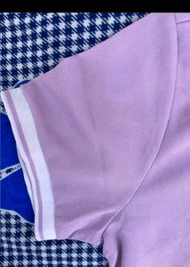 VUARNET Light Pink Shirt with White Collar** 🩷⚪