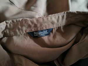 Brown Button-Down Shirt Fro For Women