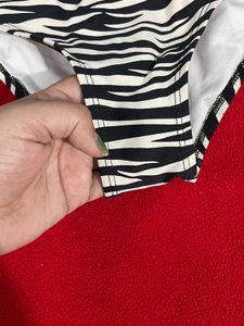 Zebra Print Bikini Bottom