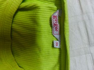 Neon Green Long Sleeve Top