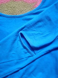 Blue Crop Top