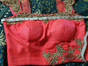 Pink Girlish Look Skirt Croptop With NetDupatta