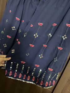 Beautiful Sharara With Orginal Mirror Work 💙🪞