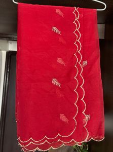 Pure Organza Red Dupatta