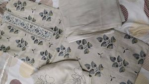 Unstitched Elegant Floral Print dress material