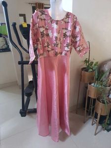 Diwali Pink Kurta With Pocket