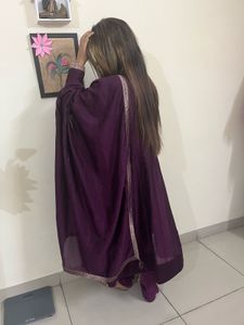 Libas Elegant Purple Anarkali Suit
