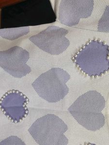 Cute Heart Pattern Knit Top