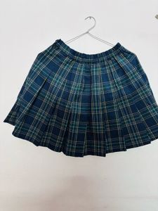 Plaid Pleated Skirt