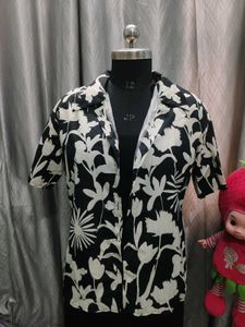 Floral Print Tie-Up Shirt
