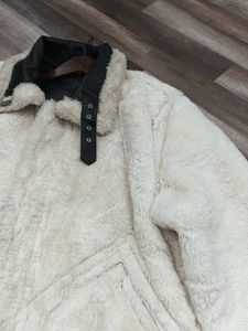 Unisex Faux Leather Aviator Jacket
