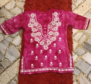 Embroidery Short Kurti