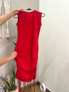 Red bodycon dress
