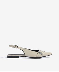 ivory slingback mules from westside
