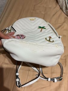 Victoria&#39;s Secret White Mini Backpack