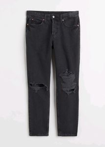 Last Price!!!H&M Ripped Black Wash Jeans