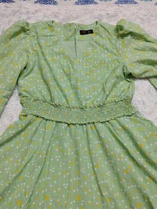 MINI LIME GREEN FROCK