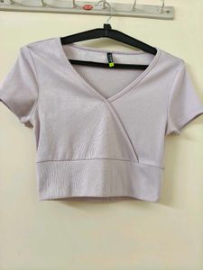 Lavender Crop Top