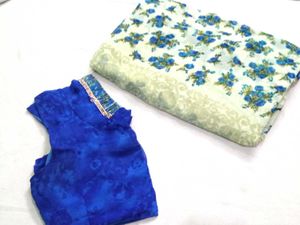 Floral Print Saree with Blouse ❤✨