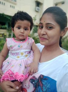 Baby Pink Colour Cotton Frock