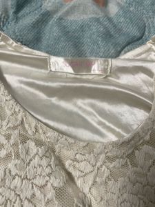 White A Line Beautiful Dress