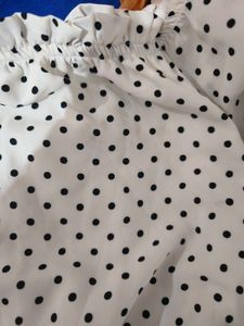 Madame Polka Dots Off Shoulder Jumpsuit