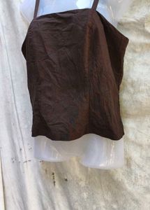 281212. Brown Sleeveless Top