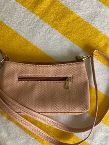 Salmon Chevron Shoulder Bag