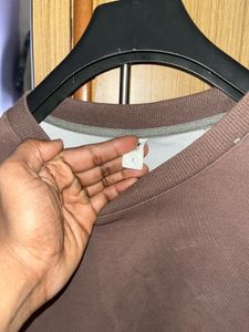 Brown and White Pullover