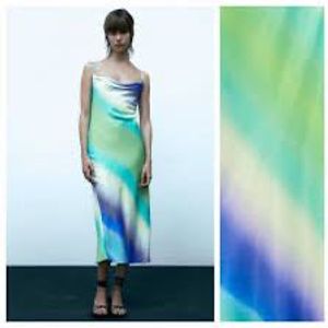 Zara Watercolor Slip Dress