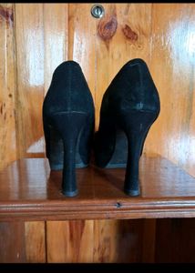 Black Platform Pencil Heels