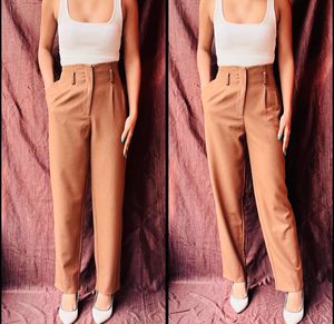 Laure Max Brown High Waist Trouser Pant