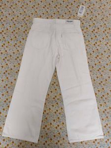 Iconic Men&#39;s White Wide Jeans