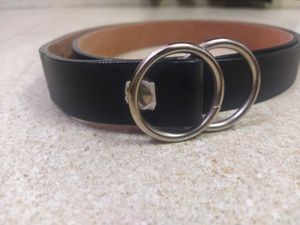 Black Double Ring Belt