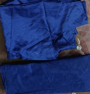 Beautiful Navy Blue Party Wear Dress With Gown With Skirt And Dupatta Set