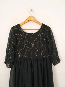 Black Sequin Dress