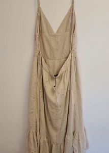 Zara Original Boho Embroidered Maxi Dress