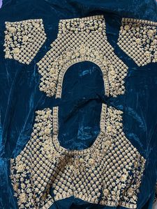 New Bridal Teal blue lehenga Unstitched