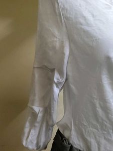 Asymmetrical White Top &amp; Utility Mini Skirt