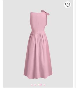 Elegant Pink Midi Dress