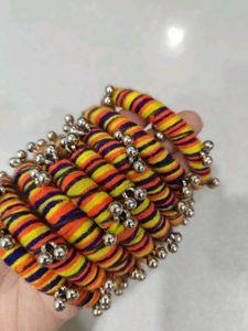 Colorful Cloth Bangle Set