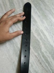 New Armani Black Belt With Jaquar