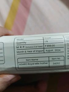 Agaro Milk Frother &amp; Whisk