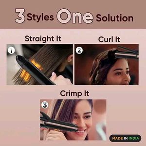VEGA 3-in-1 Hair Styler - Straight, Curl And Crimp